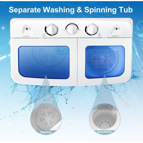 SPJ 10kg Twin Tub Washing Machine - White