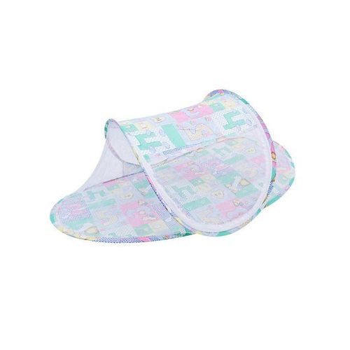1pc Baby Mosquito Net Multifunctional Folding High Density Baby Cot Crib Nets Cover Folding Crib Netting for Children Summer Supplies Travel Bed Green