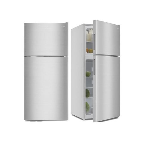 Chiq 150 Liters Double Door Top Freezer Refrigerator - Black 3 Years Warranty