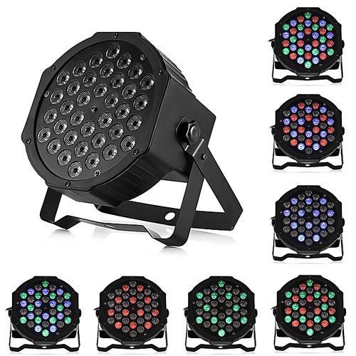 RGB LED Stage Light Par DMX-512 Light Laser Projector Party DJ Light - Black