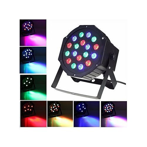 RGB LED Stage Light Par DMX-512 Light Laser Projector Party DJ Light - Black