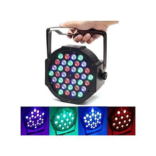 RGB LED Stage Light Par DMX-512 Light Laser Projector Party DJ Light - Black