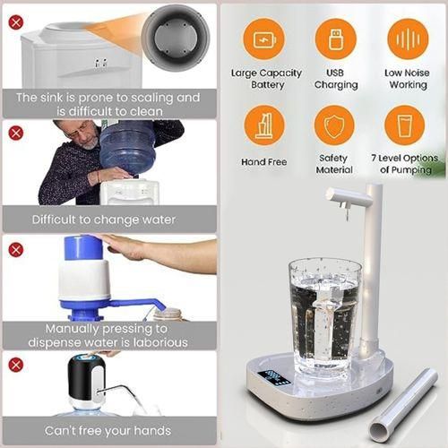 Automatic Desktop Rechargeable Water Dispenser With Stand