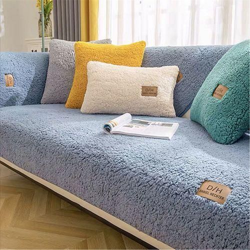 Autumn Winter Thick Sofa Couch Cover Living Room Pad Cushion Mat Household DecorGreen