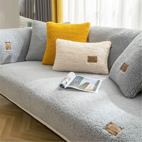 Autumn Winter Thick Sofa Couch Cover Living Room Pad Cushion Mat Household DecorGreen