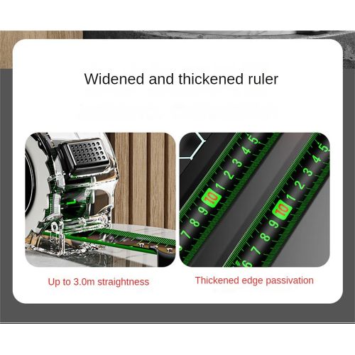 5M self-locking double-sided fluorescent steel tape measure, double-sided medium imperial scale, high-precision and durable measuring tool ruler