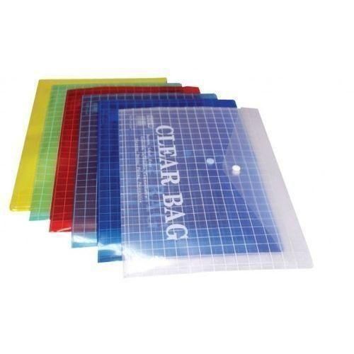 12pcs Clear File Bags For A4 Documents