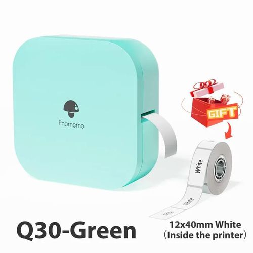 Phomemo Q30 Paper Sticker Wireless Label Printer Pocket Handheld Printer Thermal Price Label Sticker Marker Home Use