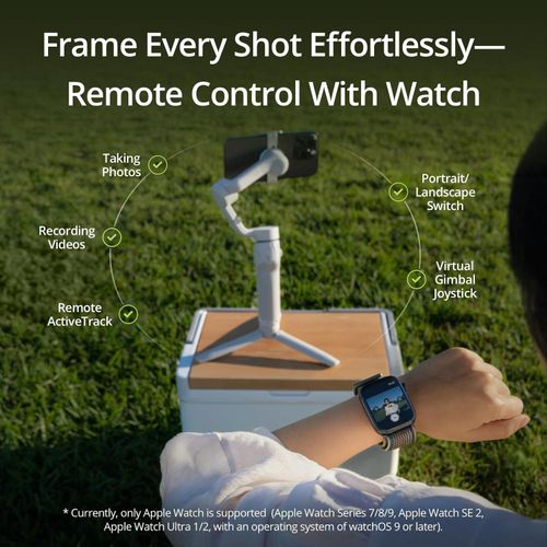 Dji OSMO Mobile 6 Smartphone Gimbal Stabilizer, 3-Axis Phone Gimbal, Built-In Extension Rod, Android and iPhone Gimbal, Vlogging Stabilizer, Platinum Gray, UAE Version with Official