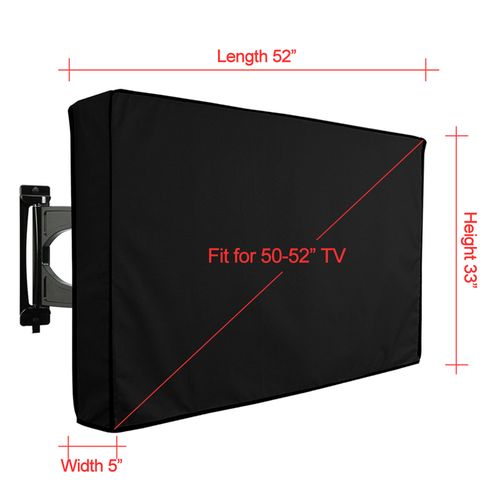Outdoor TV Cover Waterproof Dustproof TV Protector Remote