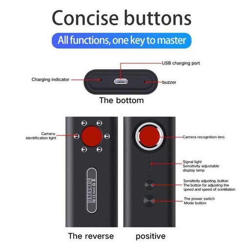 Camera Detector Anti-Spy Detector Finder Counter Surveillance, Spy Finder GPS Tracker Bug Detector for Offices, Hotels, Business Meetings, Homes, Cars