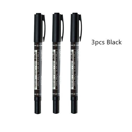 3pcs Oil Based Ink Permanent Color Marker Pen Bold Fine
