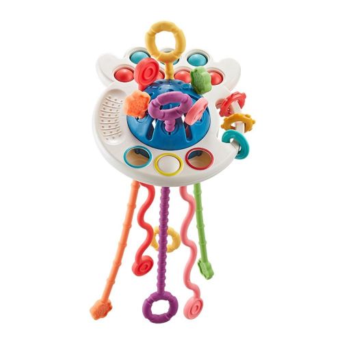 Montessori Pull String Learning Ropes Learning Ropes with Simple Bubble Sliding Balls Infants Toddlers Boys Girls 18+ Months Old NO5299