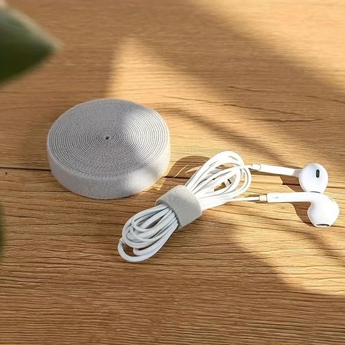 2 Pcs Adjustable Long Reusable Hook and Loop Fastening Tape for Cable Management and Organization - Easy to Use, Durable, and Adjustable Solution for Data Cables, Wires, and Cords