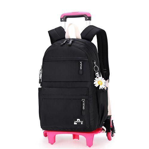 Natural Fish Trolley School Bag Girls Primary And Secondary