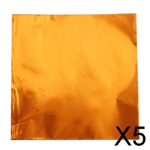 5 Set Of 100 Square Aluminum Foils Candy Chocolate