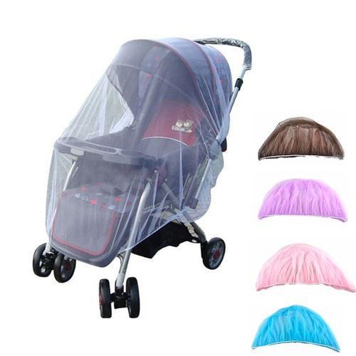 3 PCS 150cm Baby Pushchair Mosquito Insect Shield Net Safe Infants Protection Mesh Stroller Accessories Mosquito NetWhite