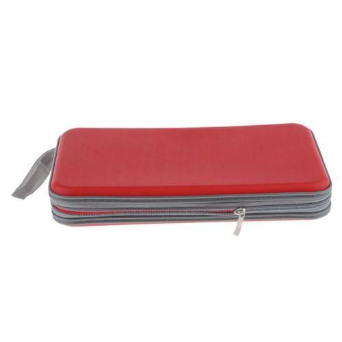 80 CDVCDDVD Case Binder Portable Hard  Disc Red