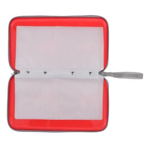 80 CDVCDDVD Case Binder Portable Hard  Disc Red