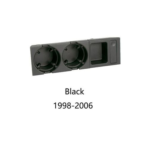 915 Generation Car Center Console Water Cup Holder Teacup Holder Coin Box for 3 Series E46 318 320 325 1998-2006 51168217853 Black