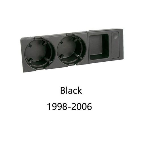 915 Generation Car Center Console Water Cup Holder Teacup Holder Coin Box for 3 Series E46 318 320 325 1998-2006 51168217853 Black
