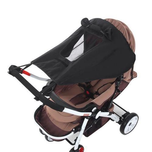Paresoleil Pour Poussette, Accessoire De Si&egrave;ge De Voiture, Aide Au Sommeil Pour B&eacute;b&eacute;, Antiuv, Housse De Protection Oculaire Universelle, Respirant Bblack