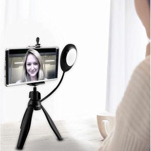 Selfie Lamp Tripod 360 Rotation, Black
