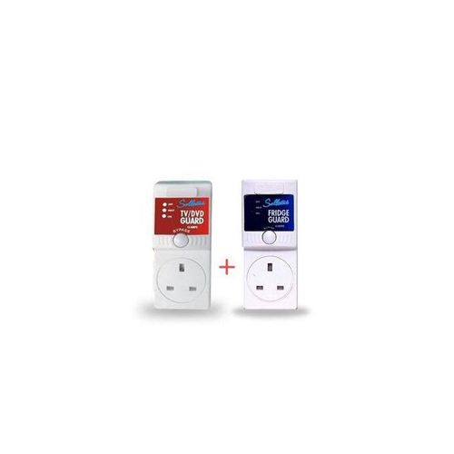 Set Of Fridge Guard & Tv Guard - White