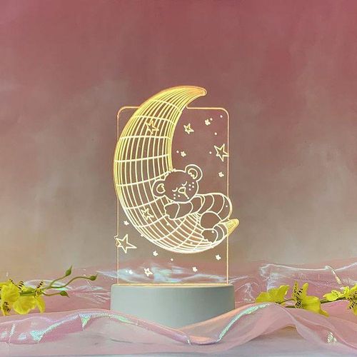New Exotic Electronic Products Acrylic USB Table Lamp Creative Gift 3D Small Night Lamp Birthday Gift Graduation Company