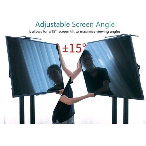 Universal TV Stand, TV Stand Extra Tall with Height Adjustable Mount Bracket and 2 Tray, Universal Mobile TV Cart for 32 40 42 43 50 55 65 Inch Flat Screens TVs