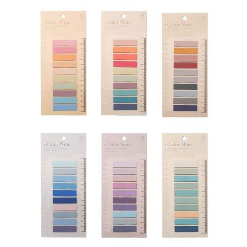 Morandi Index Sticker Loose-leaf Ruler Sticky Sticker PET