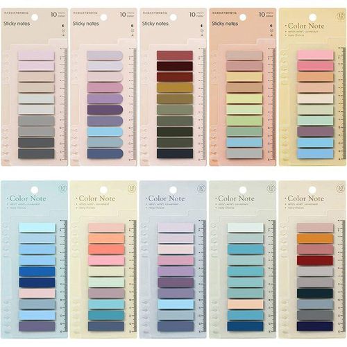 Morandi Index Sticker Loose-leaf Ruler Sticky Sticker PET