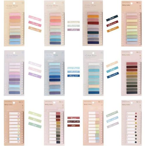 Morandi Index Sticker Loose-leaf Ruler Sticky Sticker PET