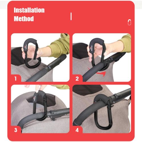 Stroller Hooks Stroller Organizer Hook Baby Stroller Clips for Diaper Bag Purse Stroller Organizer Universal Fit NO5112