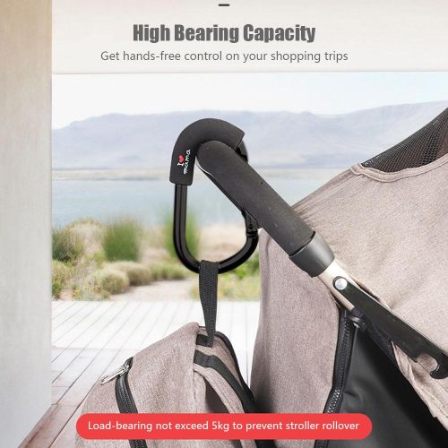 Stroller Hooks Stroller Organizer Hook Baby Stroller Clips for Diaper Bag Purse Stroller Organizer Universal Fit NO5112