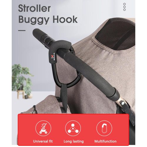 Stroller Hooks Stroller Organizer Hook Baby Stroller Clips for Diaper Bag Purse Stroller Organizer Universal Fit NO5112