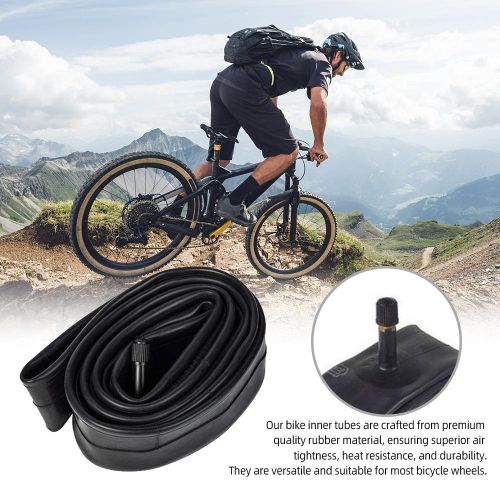 Mountain Bike Tubes 26X1.75/2.125 Bicycle Inner Tire with Tire Levers Tire Patch and Metal Rasps NO5112