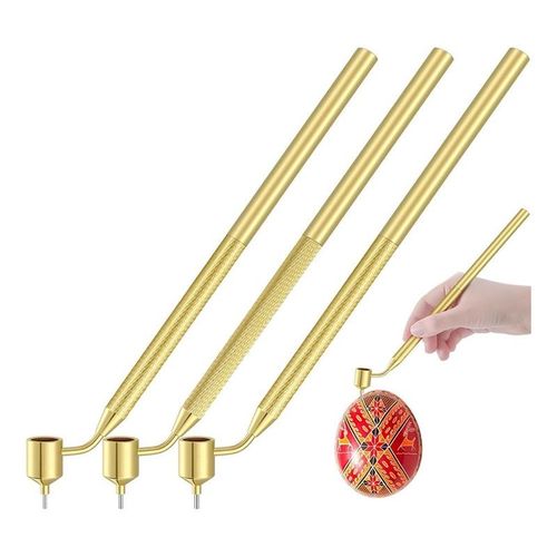 Set Of 3 Pysanka Set Hot Wax Drawing Pens Fit For Decorative Arts For Easter Eggs Pysanky Supplies