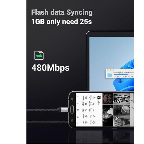 Original Accessories Smart cable Micro USB For Android - Black