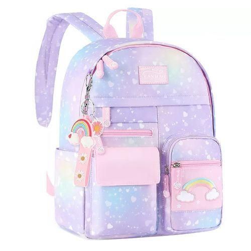 Spot Girls Gradient Color Primary School Bag Ultralight