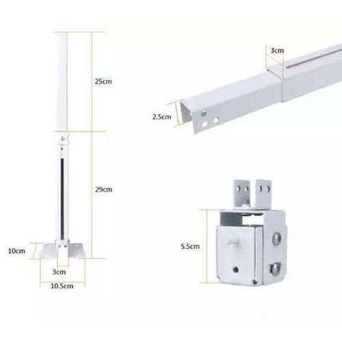 Adjustable Projector Ceiling Mount Projector Stand - White