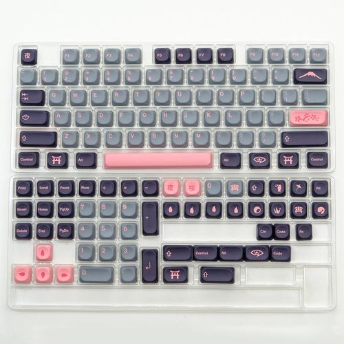 KBDiy 141 Keys PBT KOA Profile Gummy Bears Keycaps Set Color ISO Similar MOA Cute Keycap for Mechanical Keyboards Gaming 7U