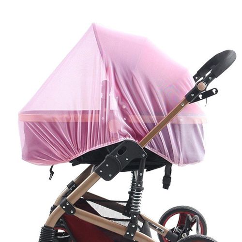 Baby Stroller Mosquito Net Infant Car Seats Insect Net Mosquito Repellent for Carriers Cradles Crib New,Pink NO5124
