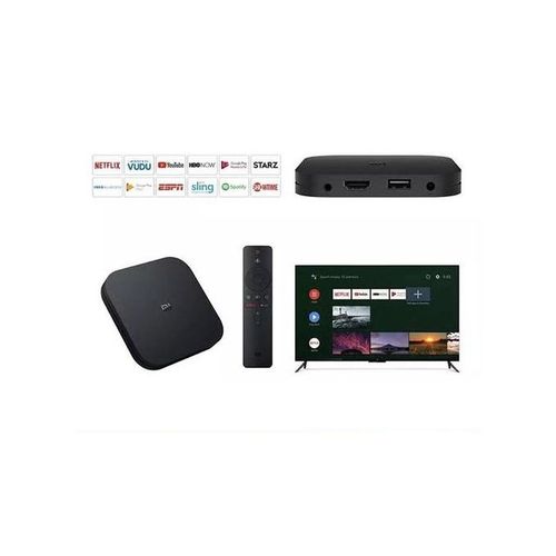 XIAOMI Mi Box - 4K Android TV Box - Streaming Media Player With Google Assistant - Chromecast Built-in - Black