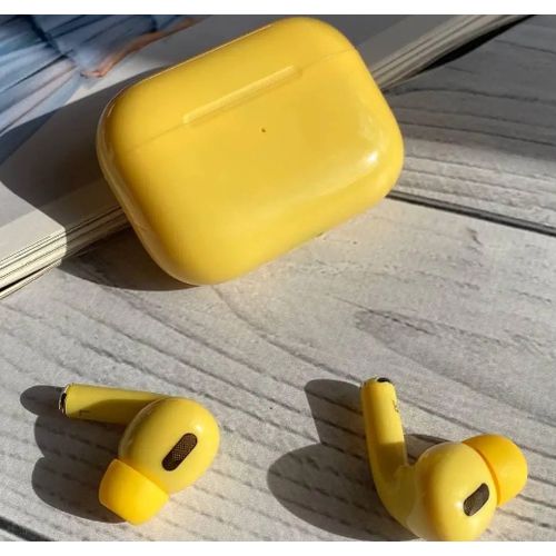 Yellow Earpods With Free Classic Wired Oriamo Earphones Maximum Banga Bass - Yellow