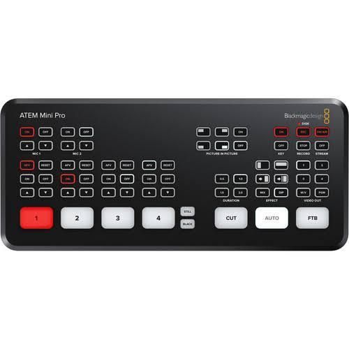 Blackmagic Design ATEM Mini Pro HDMI Live Stream Switcher Black