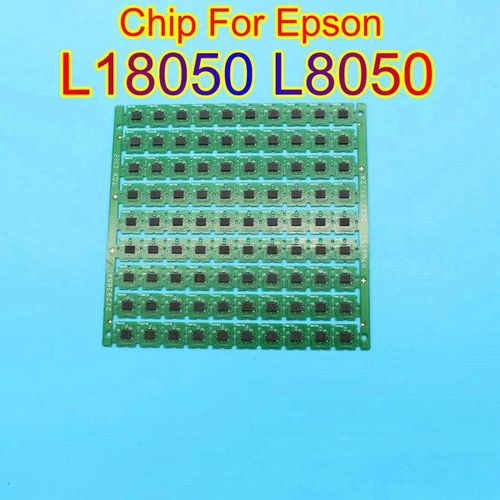 100 Pcs L18050 Chips C9345 Chip Resetter For Epson Ec-C7000 Wf-7840 7820 C8000 Et-16600 5880 5850 5800 L8050 Maintenance -1PC Maintenance Box