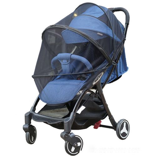 Sun Protection Mosquito Net Full Cover Infant Carriage Mosquito Net for Stroller Pram and Buggys,Black NO5111