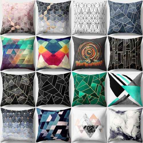 Irregular Geometric Pattern Pillow Case Throw Cushion Cover Home Office Decor-10#