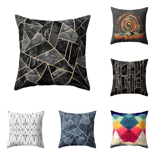 Irregular Geometric Pattern Pillow Case Throw Cushion Cover Home Office Decor-10#